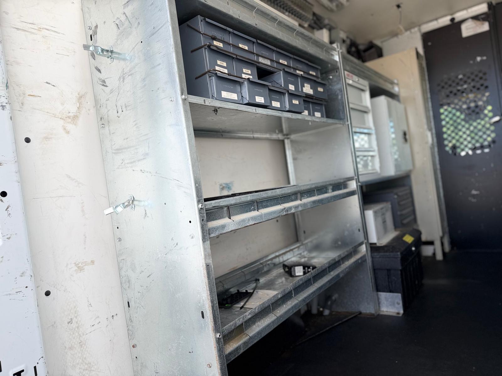 2015 Ford Transit Cargo Van Roof Rack, Inverter Inside