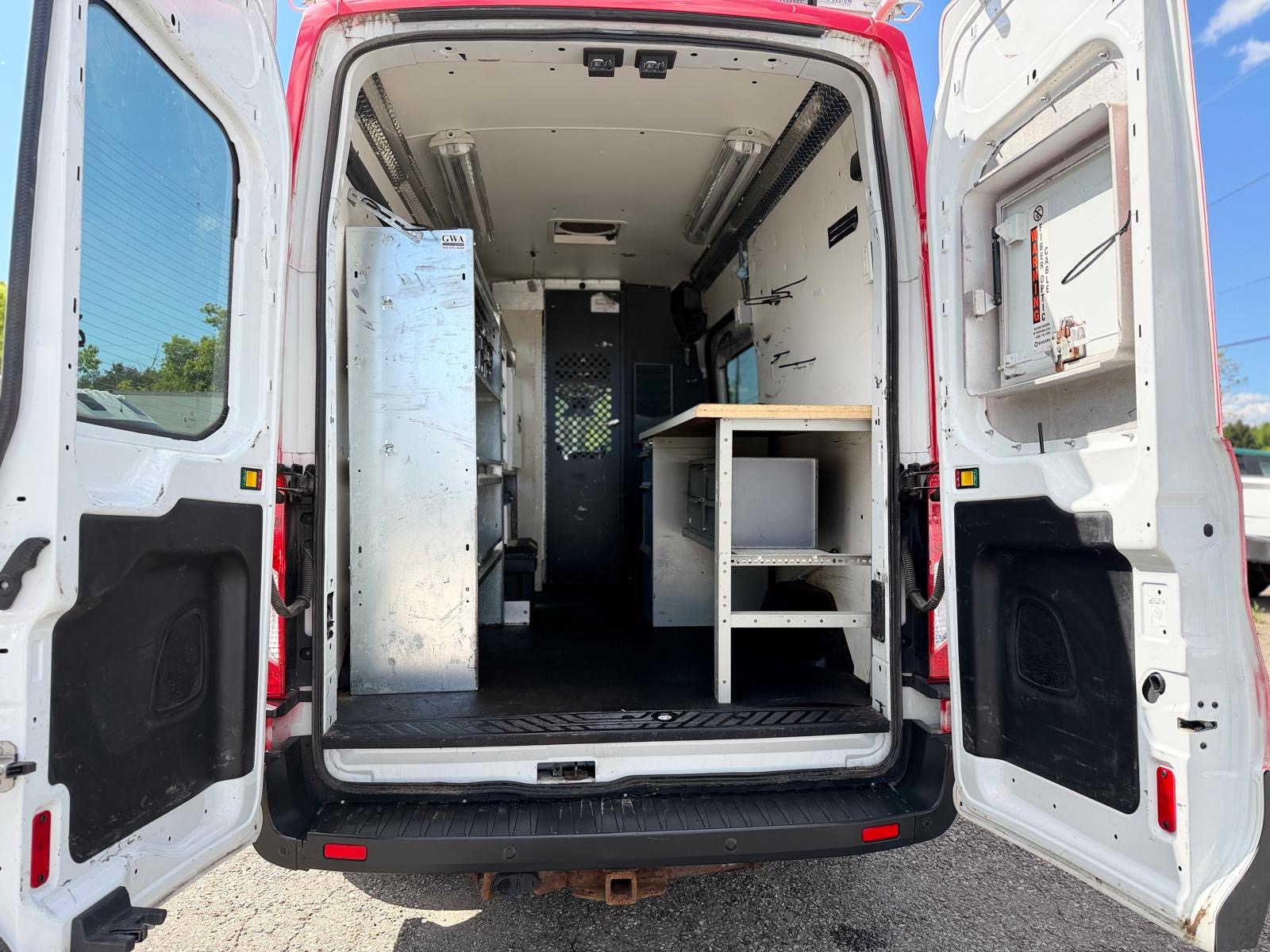 2015 Ford Transit Cargo Van Roof Rack, Inverter Inside