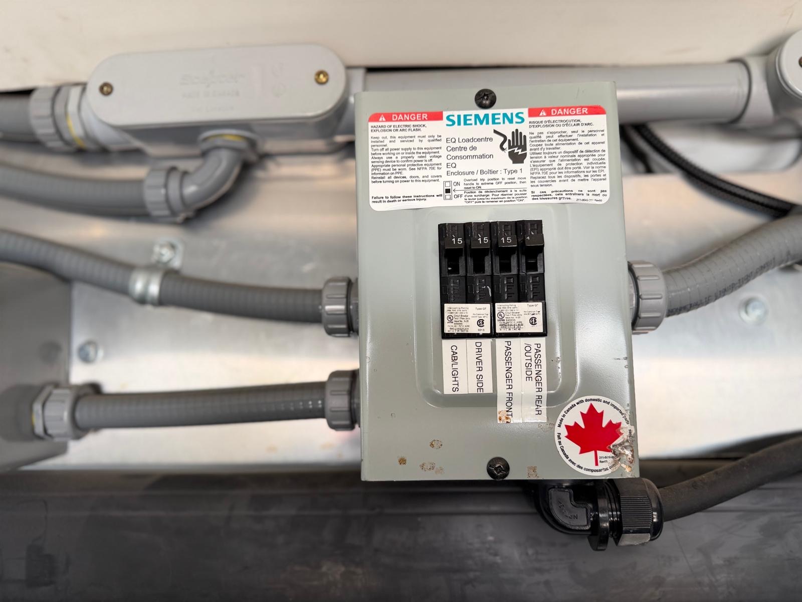 2015 Ford Transit Cargo Van Roof Rack, Inverter Inside
