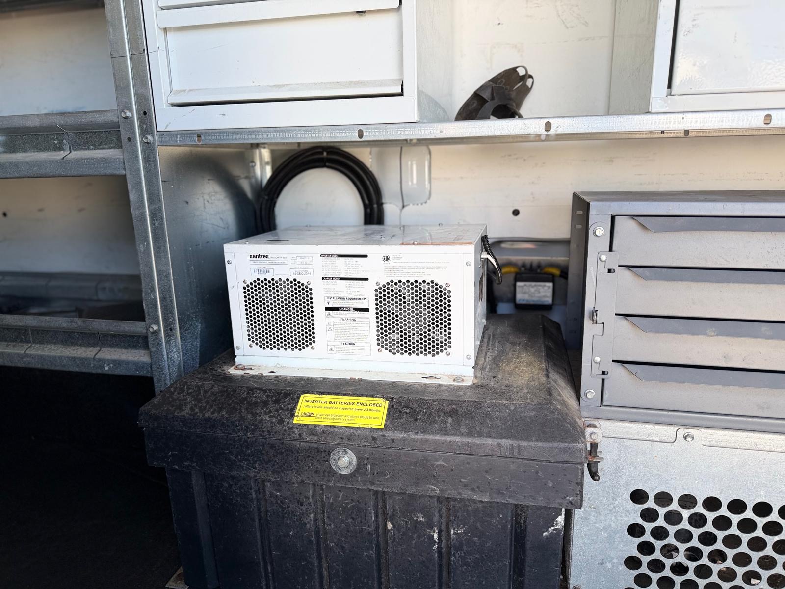 2015 Ford Transit Cargo Van Roof Rack, Inverter Inside